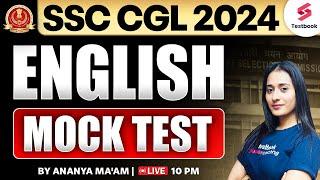 SSC CGL English 2024  Mock Test  SSC CGL English Mock  By Ananya Maam