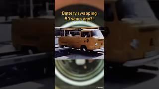 Battery swapping in 1972?  #volkswagentransporter #ev #nio