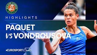 Chloé Paquet vs Marketa Vondrousova  Round 3  French Open 2024 Highlights 