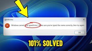 How to Install gpedit.msc on Home Edition of Windows 11  10 - Fix Windows Cannot Find Gpedit 