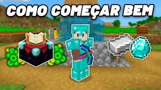 COMO COMEÇAR BEM no MINECRAFT