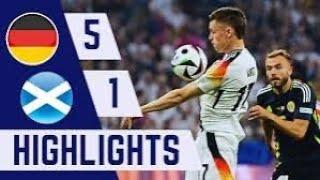 Germany Vs Scotland 5-1 HIGHLIGHTS EURO 2024_ Wirtz Musiala Havertz Fülkrug & Can GOALS