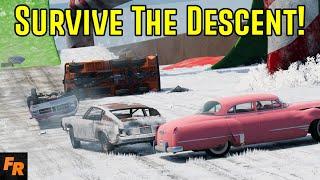 Survive The Icy Descent - BeamNG Drive - Superlights And Classic Cars