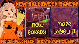 NEW Halloween Bakery Corn Maze Layout And More Halloween Update Part 2 Leaks Royale High