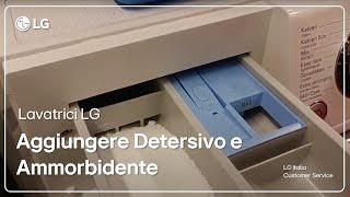 LG washing machines  How to add detergent and fabric softener to the washing machine