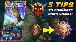 HOW TO PLAY AGGRESSIVE LIKE PRO USING KARINA? - Mobile Legends