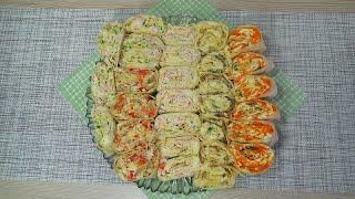 ТОП-5 НАЧИНОК для ЗАКУСКИ из лаваша на праздникTOP-5 FILLING for Lavash SNACKS for a holiday