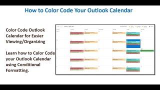 How to Color Code Your Outlook Calendar