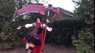 Transforming RWBY Ruby Roses Crescent Rose Cosplay Prop at Katsucon