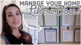 HOW TO MANAGE YOUR HOME LIKE A BOSS LARGE FAMILY MANAGEMENT ROUTINE