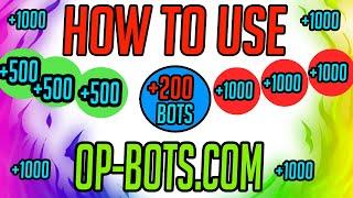 TUTORIAL November  2023  HOW TO USE Op-bots.com +200 Coin BOTS free Giveaway *NEW*