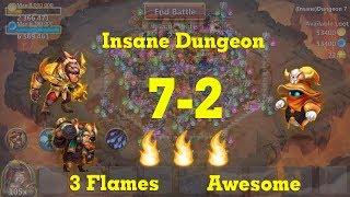 Castle Clash Insane Dungeon 7-2 3 Flames