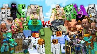 MUTANT MOBS and MOBS vs THEIR VARIANTS in Minecraft Mob Battle