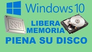 Come liberare la memoria piena su Windows 10