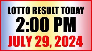 Lotto Result Today 2pm July 29 2024 Swertres Ez2 Pcso