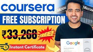 Free Coursera Plus Subscription  7000+ Free Courses by GoogleIBM & Microsoft  Limited Time