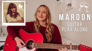 Taylor Swift Maroon Guitar Play Along EASY CHORDS - Midnights  Nena Shelby