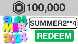 *NEW* SUMMER ROBLOX PROMO CODE GIVES FREE ROBUX Roblox July 2024