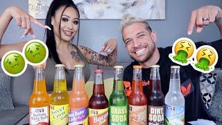 TRYING THE WORST SODA FLAVORS IN THE WORLD **gross**