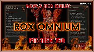 Pit 150 Clear Best Vox Omnium Sorc Build New S Tier - Season 5 Diablo 4