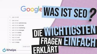 Was ist SEO? Das Wichtigste einfach erklärt Suchmaschinenoptimierung für AnfängerInnen