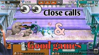 Good games and close calls by clan matesCastle crush