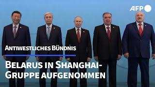 Belarus als zehntes Mitglied in Shanghaier Organisation aufgenommen  AFP