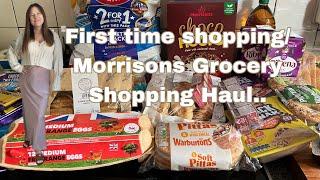 MORRISONS GROCERY FOOD SHOPPING HAULLARGE UK FAMILYFIRST TIME SHOPPING AT MORRISONS ON MY CHANNEL