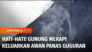 Gunung Merapi Mengeluarkan Awan Panas Guguran Jarak Luncur Mencapai 1.000 Meter  Liputan 6