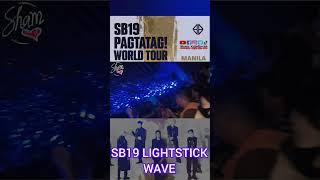 SB19 Lightstick Wave Pagtatag World Tour Manila  Amazing Concert 