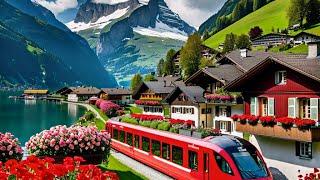  Interlaken Switzerland Relaxing walking tour 4K Travel Guide