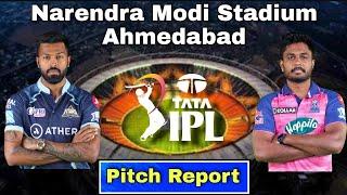 Narendra Modi Stadium Ahmedabad Pitch Report - IPL 2022 GT vs RR Final Match Highlights  LIVE