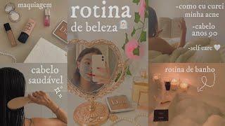 rotina de beleza skincare cabelo saudável rotina de banho… ‍️