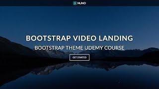 Full Screen Video Background Landing Page Website with HTML5 CSS3 & Bootstrap 4