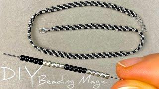 Beading Tutorials How to Make Seed Bead Necklace  How to Make Chains with Beads