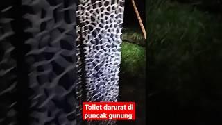 ngintip toilet darurat di puncak gunung #pendakigunung #toiletpendaki #gunungrinjani