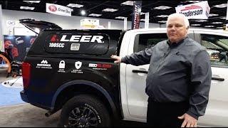 2019 Ford Ranger with Leer’s new 100SCC commercial cap & BedSlide storage platform