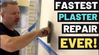 FASTEST PLASTER REPAIR EVER 30-MINUTE FIX Plaster Gouges Divots Pockmarks