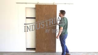 Step-By-Step Stainless Barn Door Hardware Installation - Industrial By Design