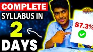 How to study whole syllabus in just 2 days 3 WAYS