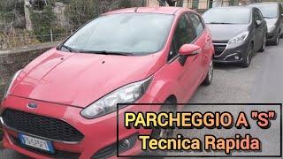 Parcheggio a S in linea - tecnica rapida e facile per tutte le auto