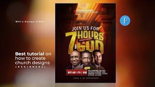 How to designcreate church flyer using Pixellab in 2024