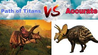 How accurate are path of titans dinosaurs? Out of 10