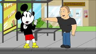 Childish Dad Meets Mickey Mouse
