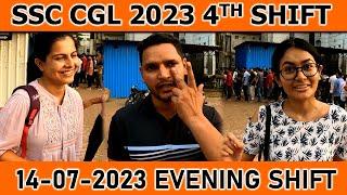 SSC CGL ANALYSIS 14 JULY 2023 4TH SHIFT EXAM REVIEW SSC CGL 2023 TIER 1 PRE ALL QUESTIONS MATHS GK 