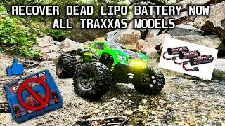 RECOVER TRAXXAS LIPO BATTERY EASY SAFE  Lipo Battery Wont Charge  Dead Lipo Low Voltage Error