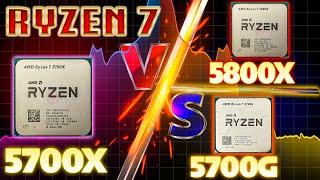 Ryzen 7 5700g Vs Ryzen 7 5700x vs Ryzen 7 5800x - Triple IMPACT AMD vs AMD vs AMD