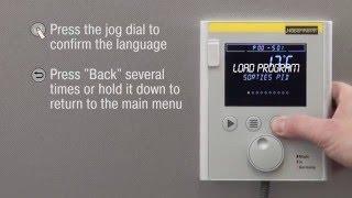 Nabertherm 400 Series Controller Selecting a Language