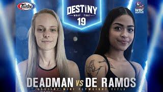 Lucy Deadman Vs Gabrielle De Ramos 2 - Destiny Muay Thai 19