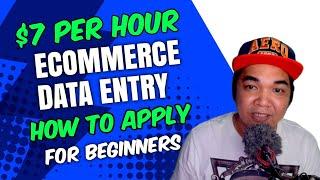 Data Entry Ecommerce Online Jobs Work From Home Fro Beginners New 2024